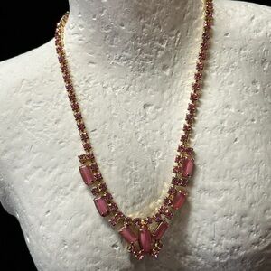 Gorgeous Vintage Pink Necklace
